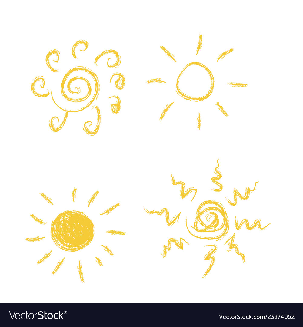 Sun icon set