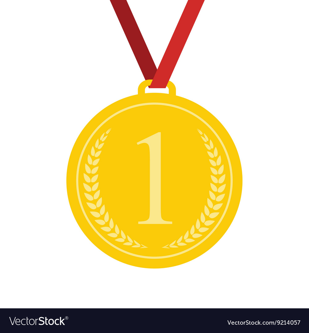 Art flat medal icon for web app