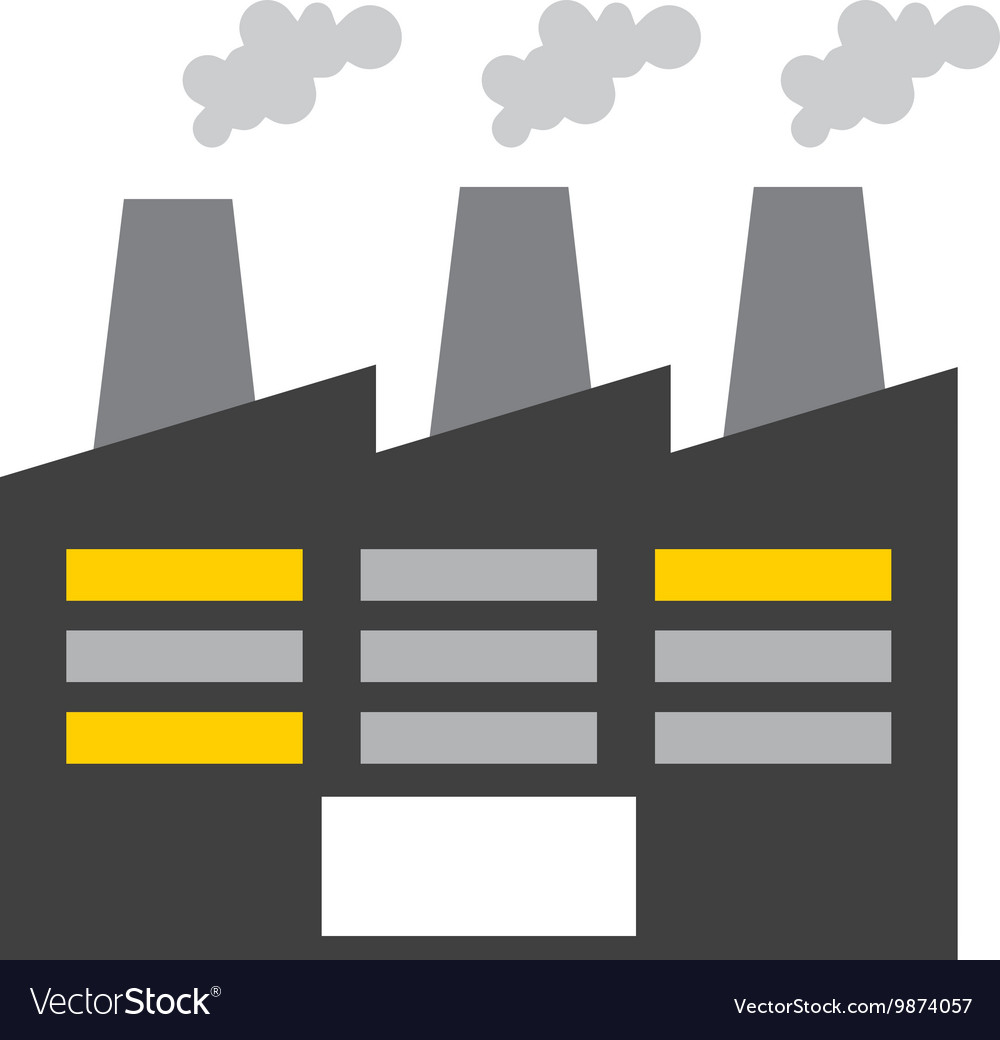 Plant factory building icon Royalty Free Vector Image