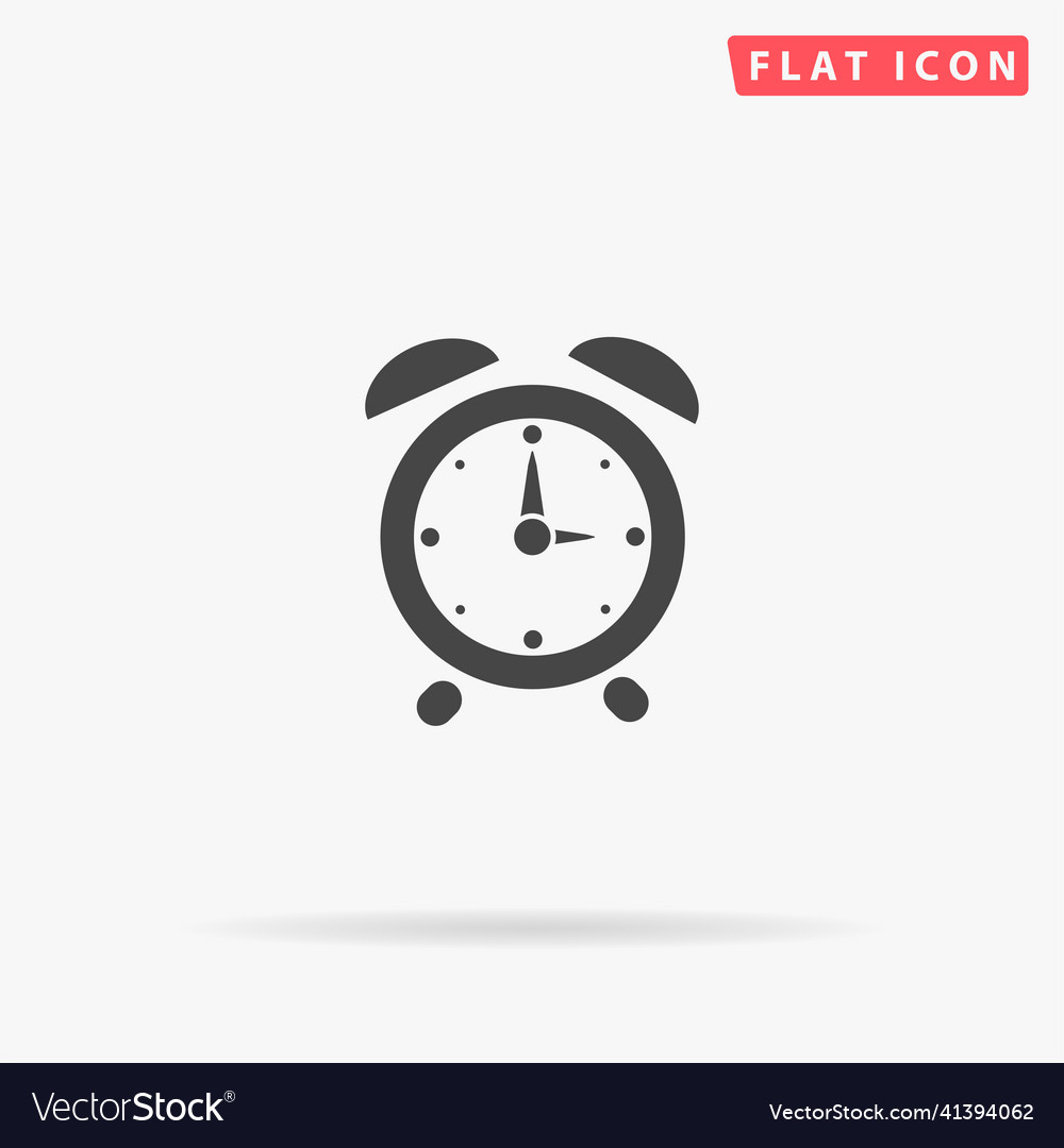 Alarm clock flat icon