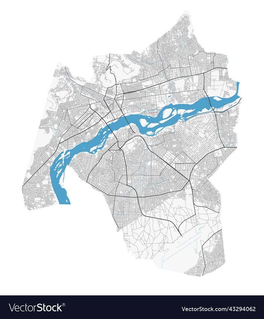 Bamako map detailed of city