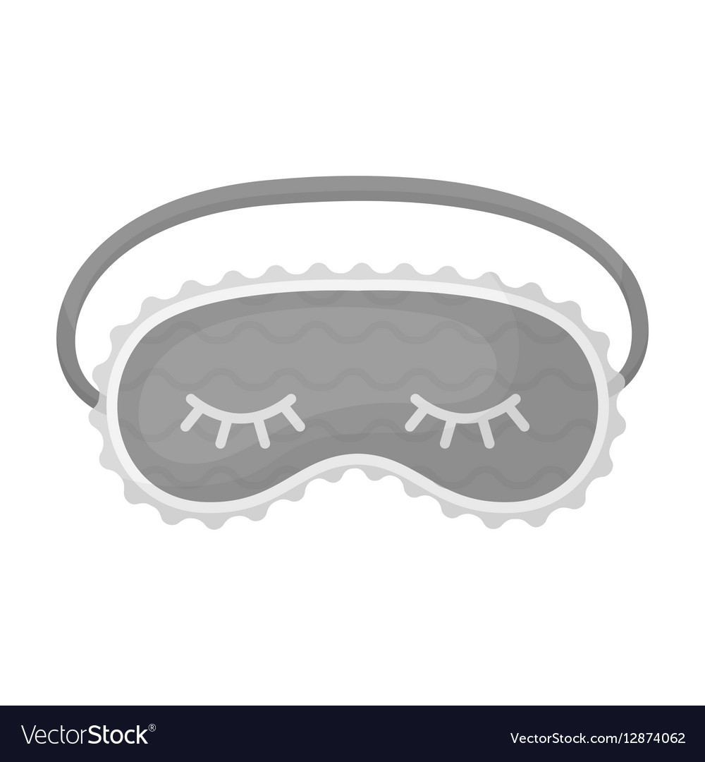 Blindfolds icon in monochrome style isolated