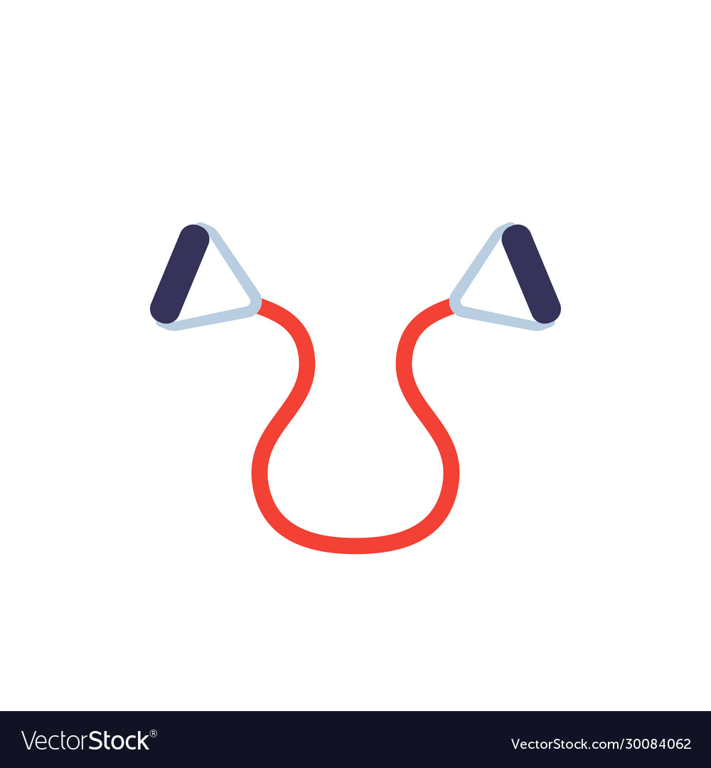 Exercise band isolated on white Royalty Free Vector Image