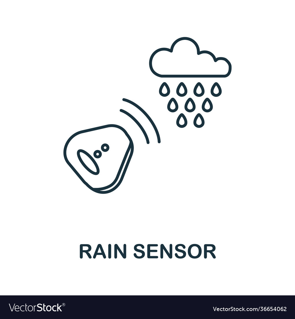 Rain sensor icon simple element from sensors Vector Image