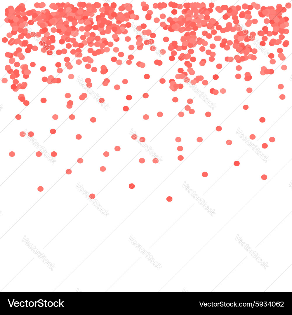 Red confetti Royalty Free Vector Image - VectorStock
