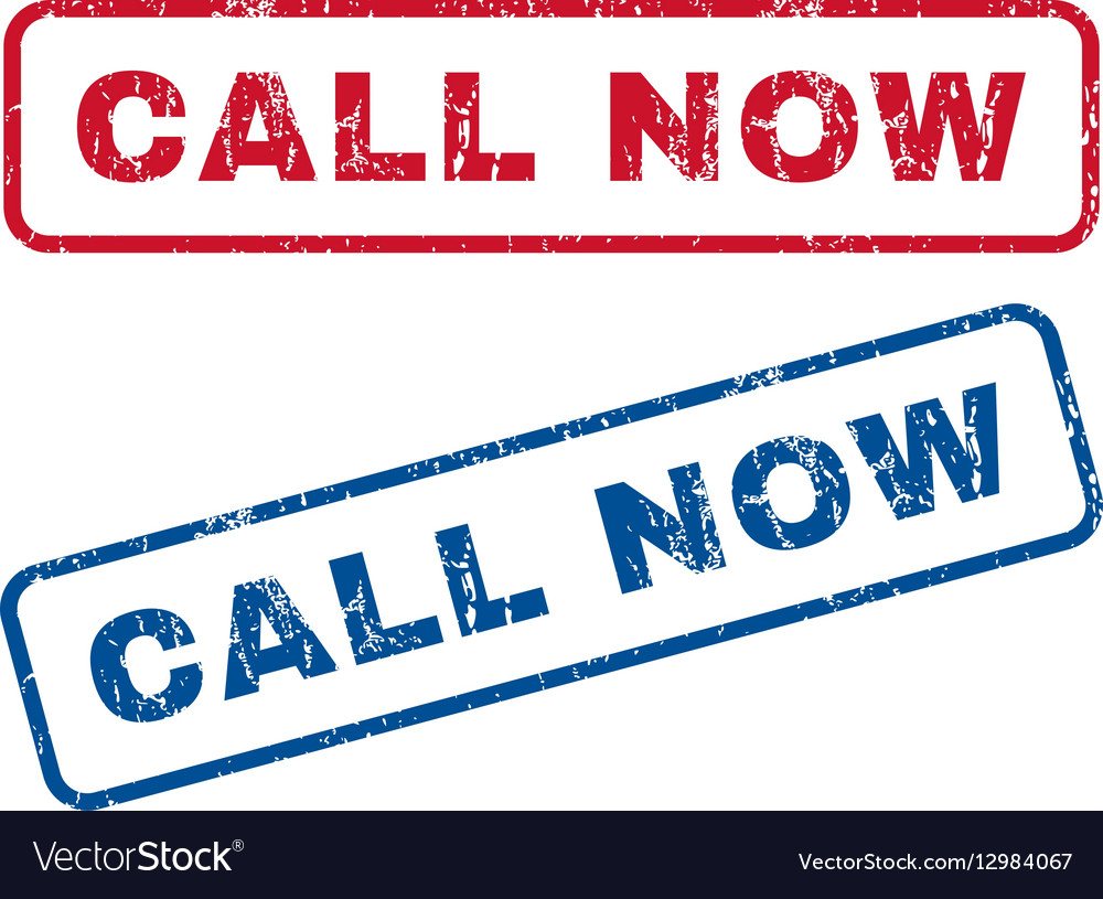 Call Now Rubber Stamps Royalty Free Vector Image