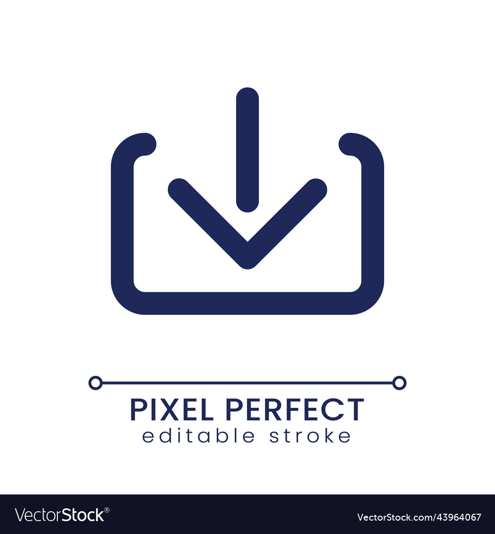 Download Pixel Perfect Linear Ui Icon Royalty Free Vector