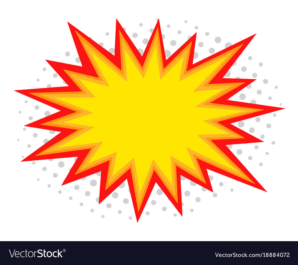 Comic splash Royalty Free Vector Image VectorStock