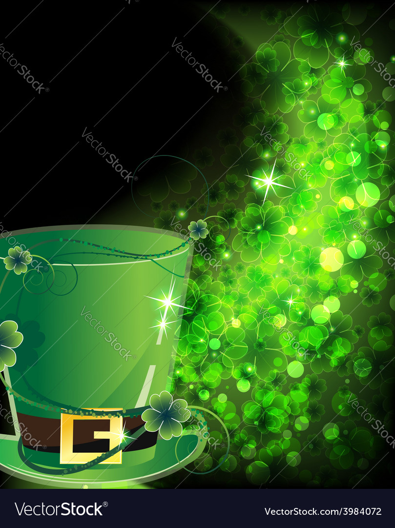 Green hat and shining clover