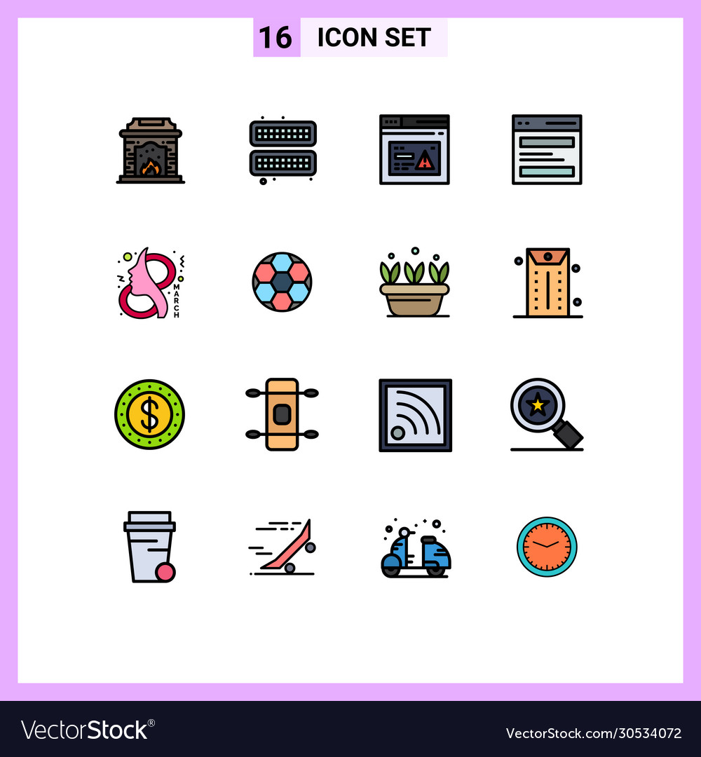 Set 16 modern ui icons symbols signs for ay