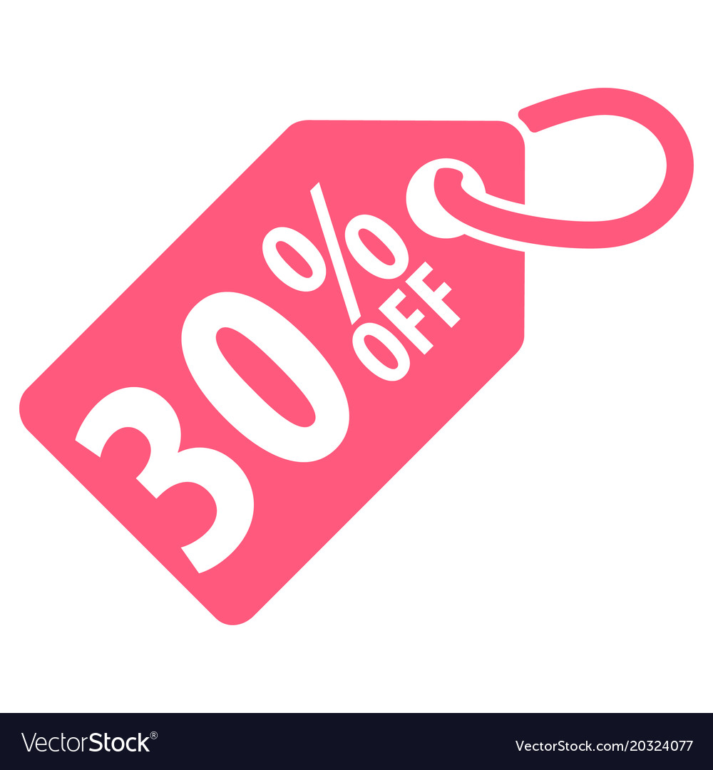 30 percent off tag