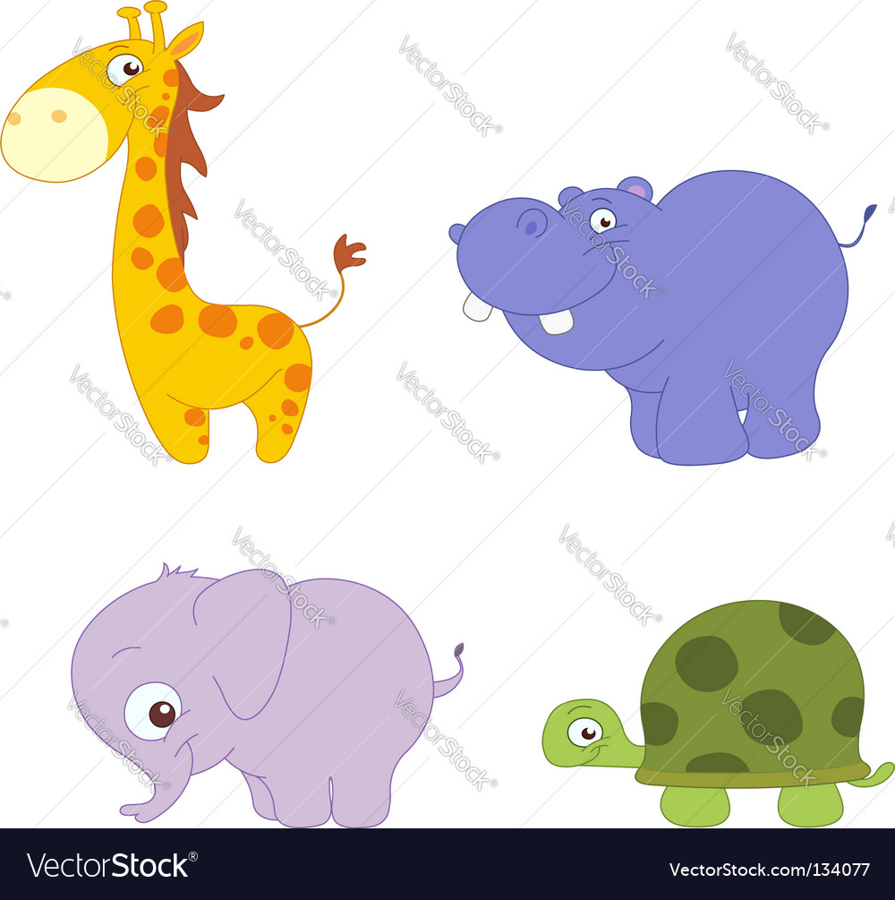 Cute animals Royalty Free Vector Image - VectorStock
