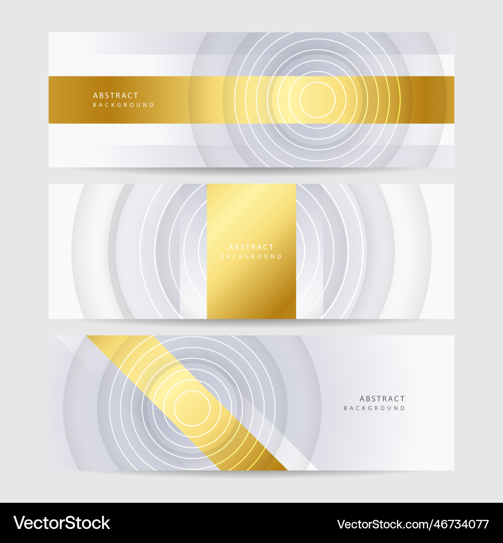 Modern minimal and clean white gold background Vector Image