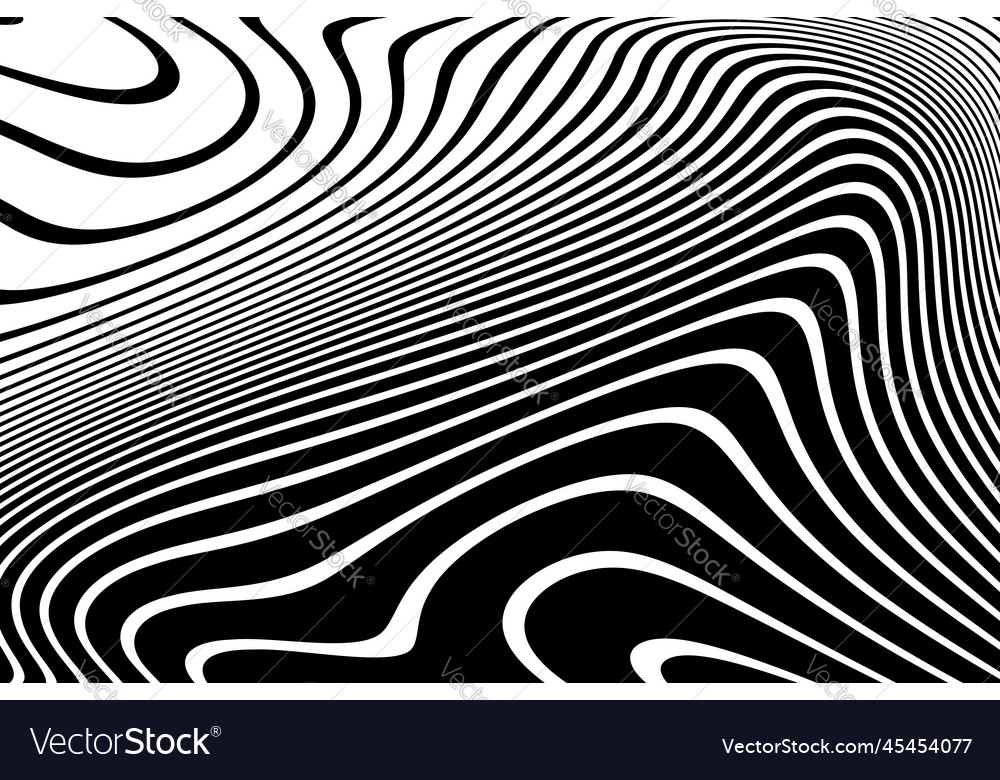 Wavy lines pattern Royalty Free Vector Image - VectorStock