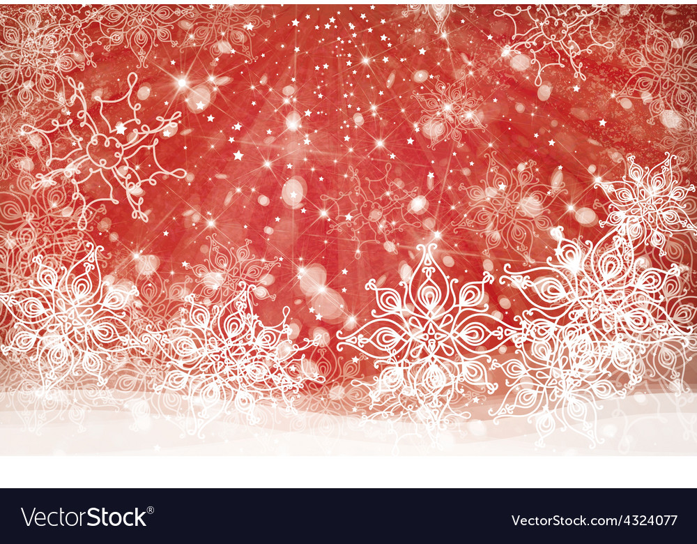 Winter red background