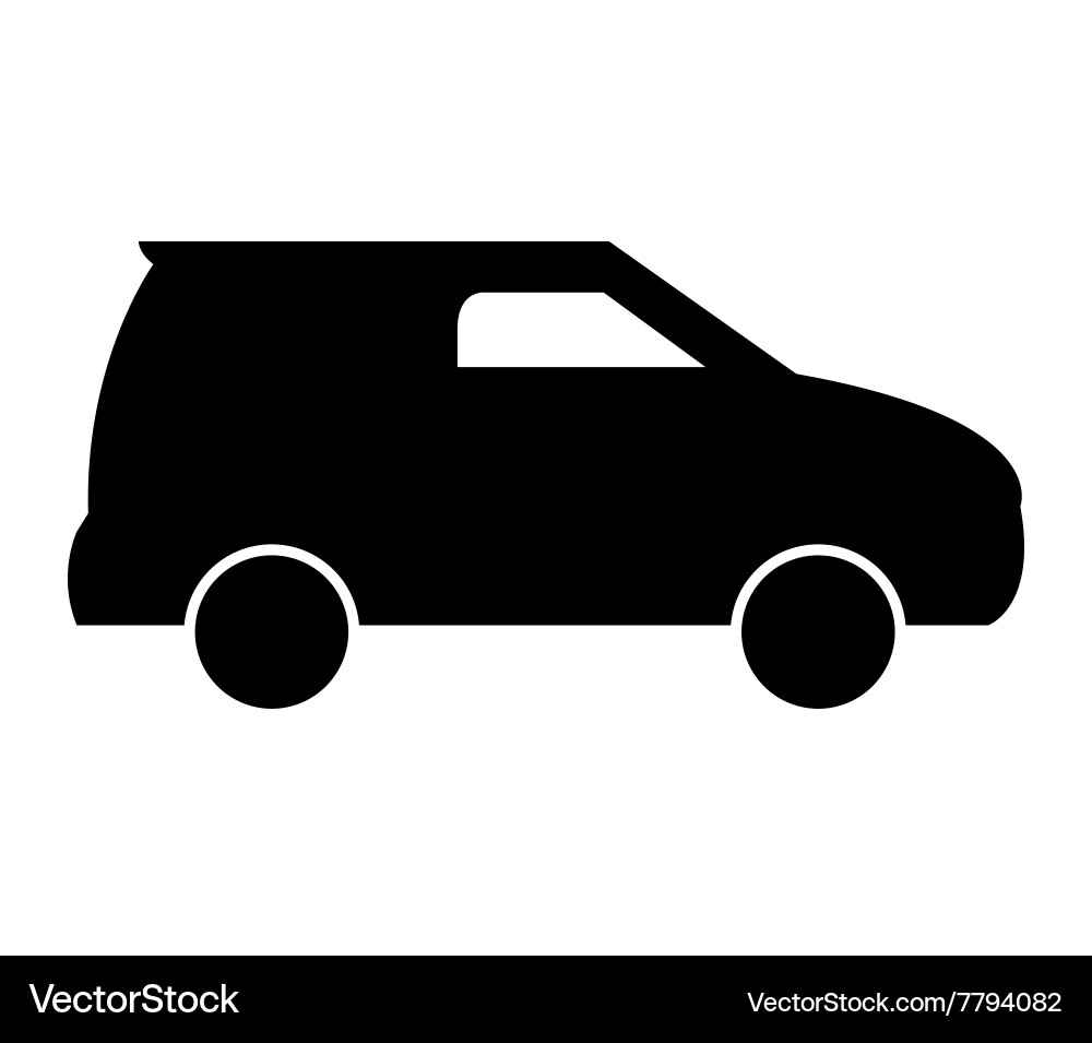 Car on white background Royalty Free Vector Image