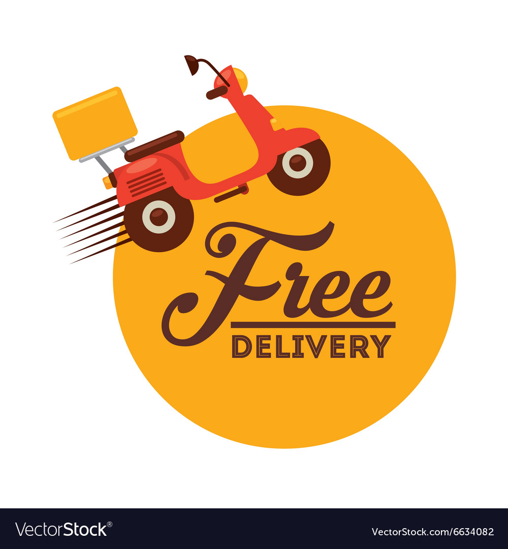 Food delivery design Royalty Free Vector Image