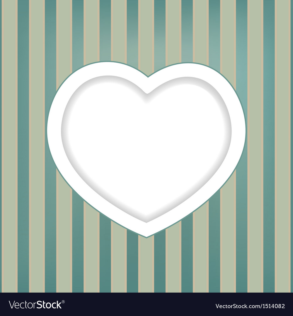 Heart retro background