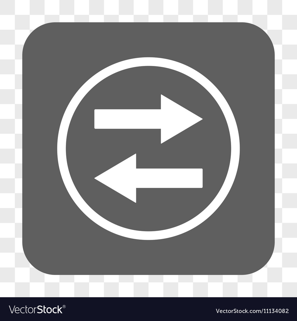 horizontal-flip-arrows-rounded-square-button-vector-image