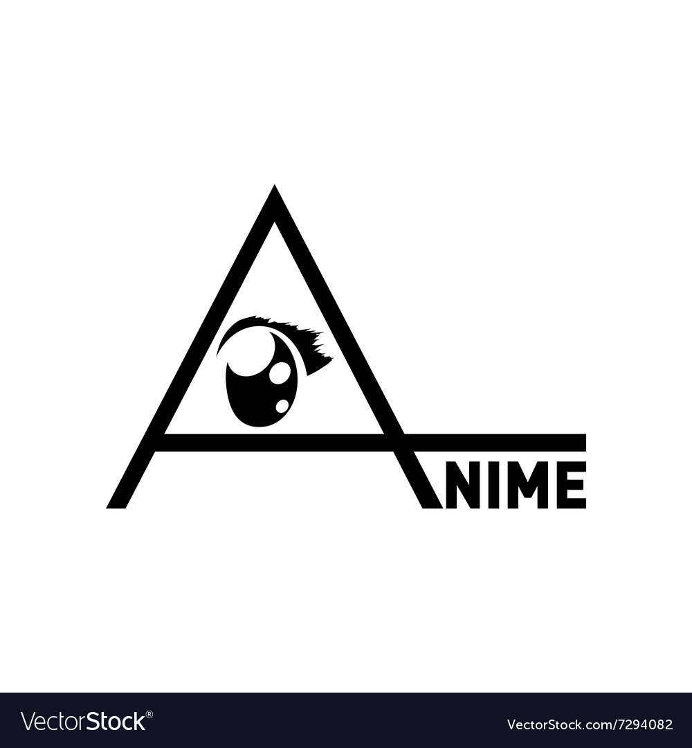 Letter A Logo For Anime Royalty Free Vector Image