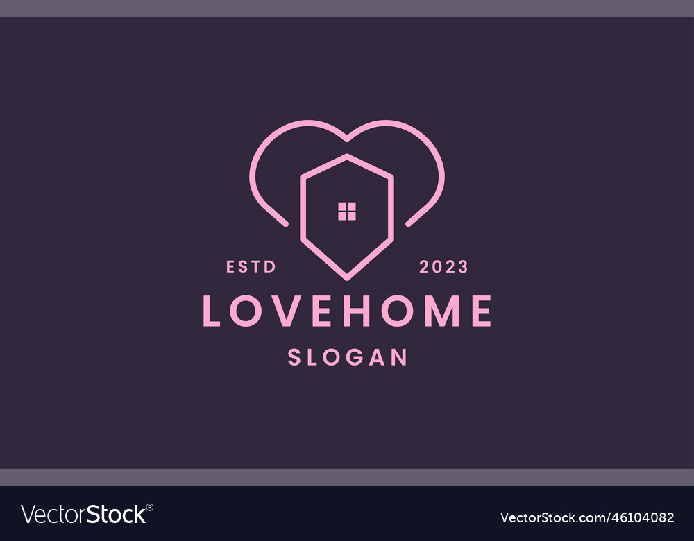 Love home Royalty Free Vector Image - VectorStock