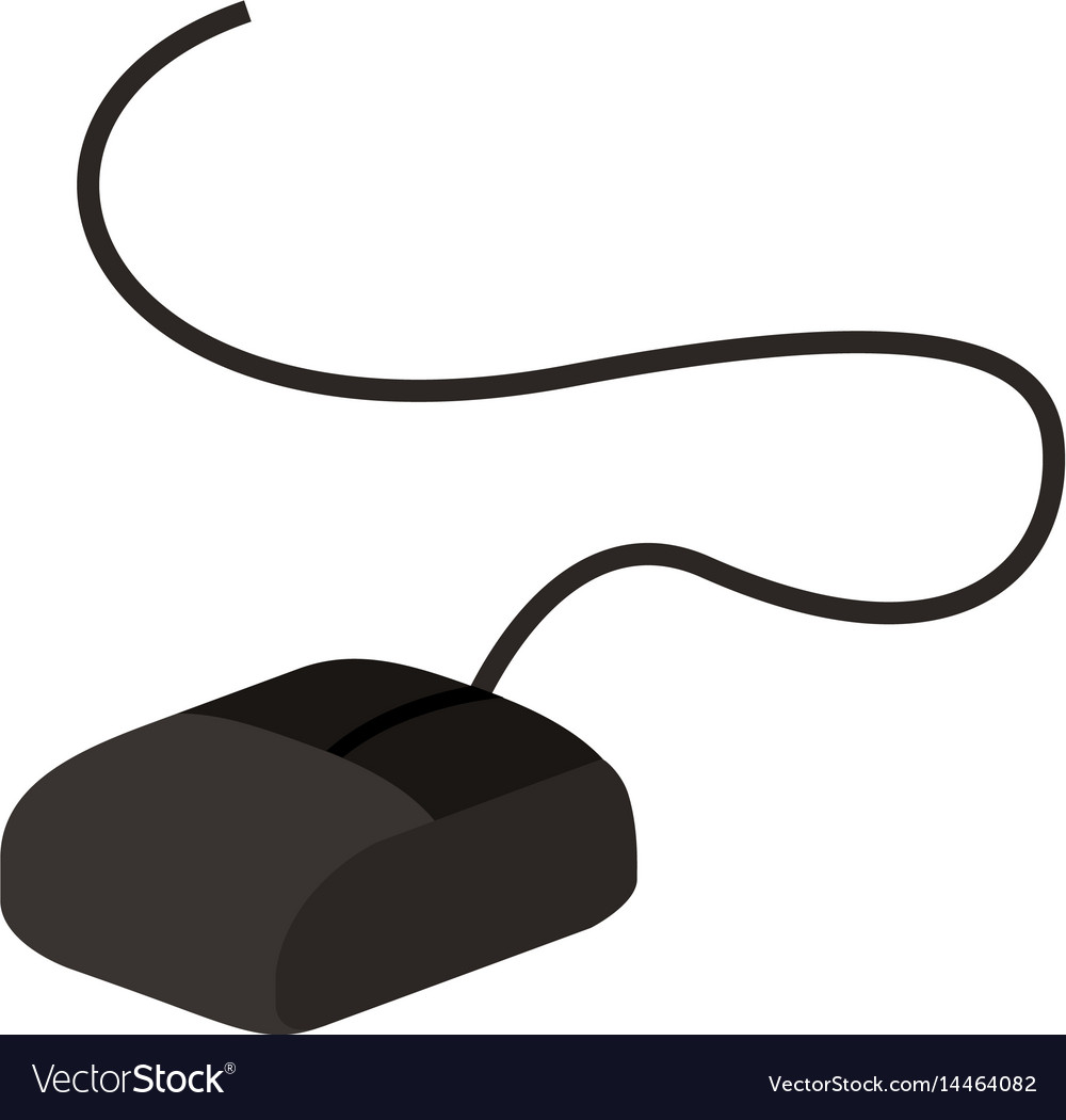 Mouse computer isolated icon Royalty Free Vector Image