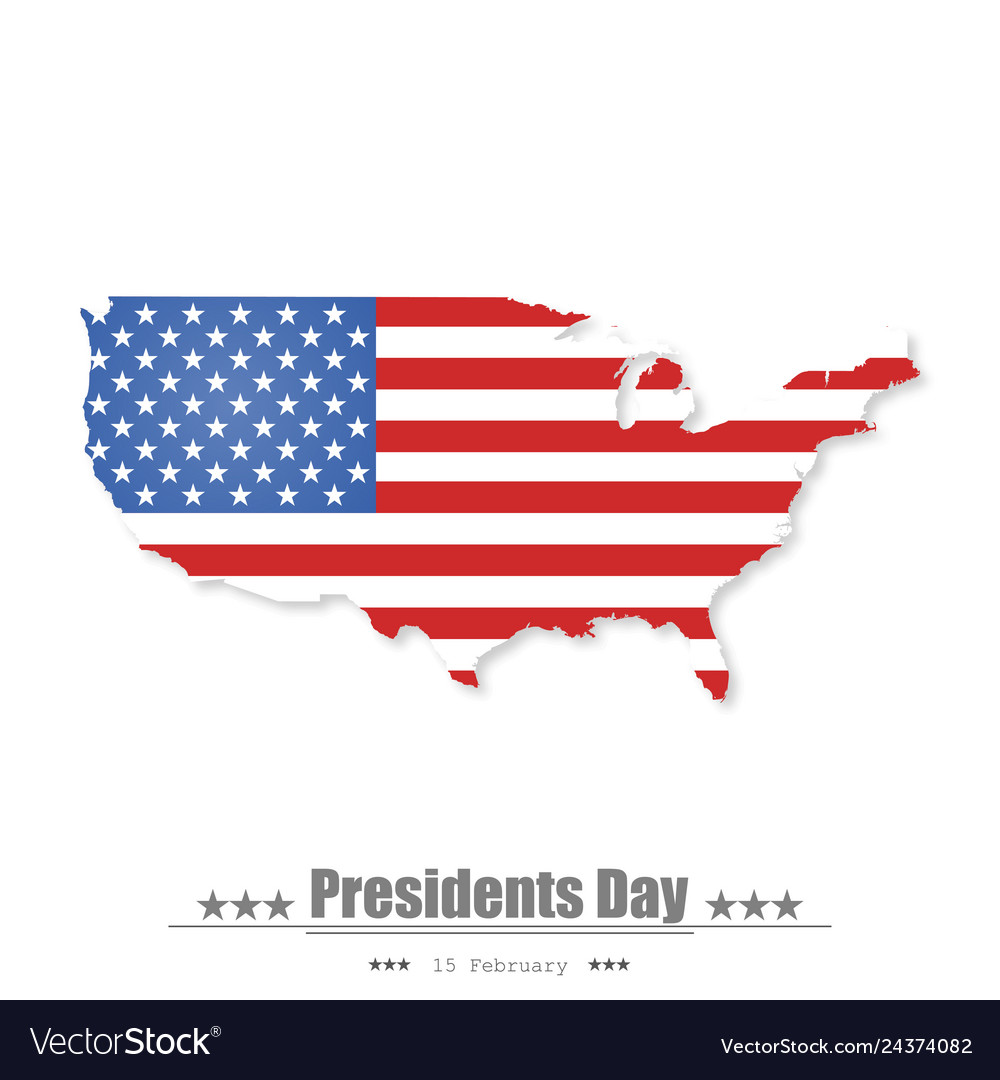 Presidents day background flat design