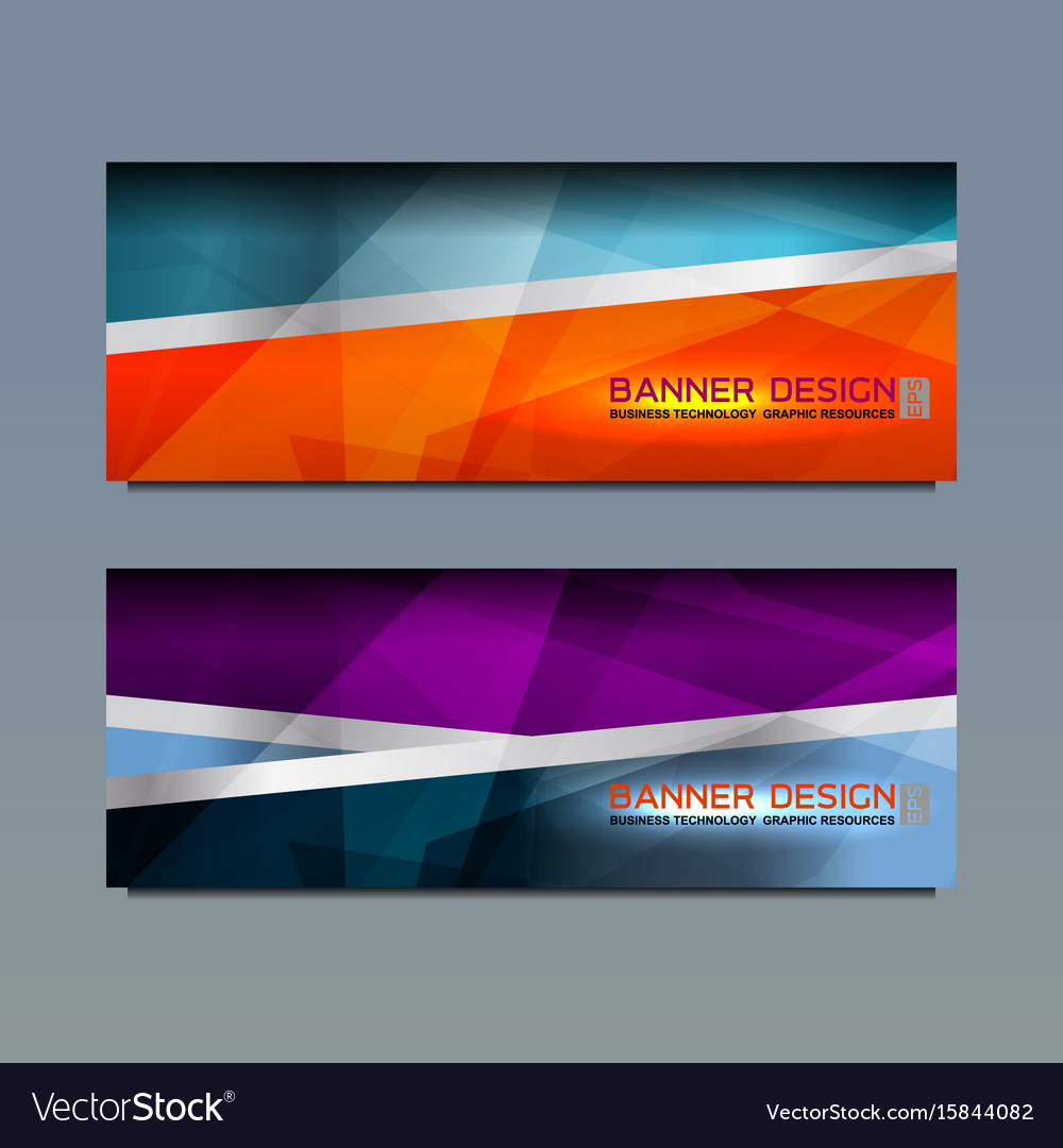 Web Banner Template Design Royalty Free Vector Image