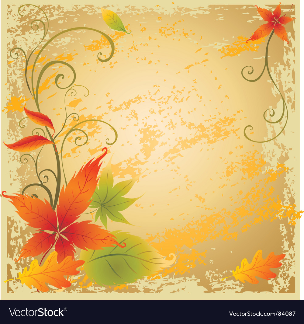 Background with colorful autumn leaves