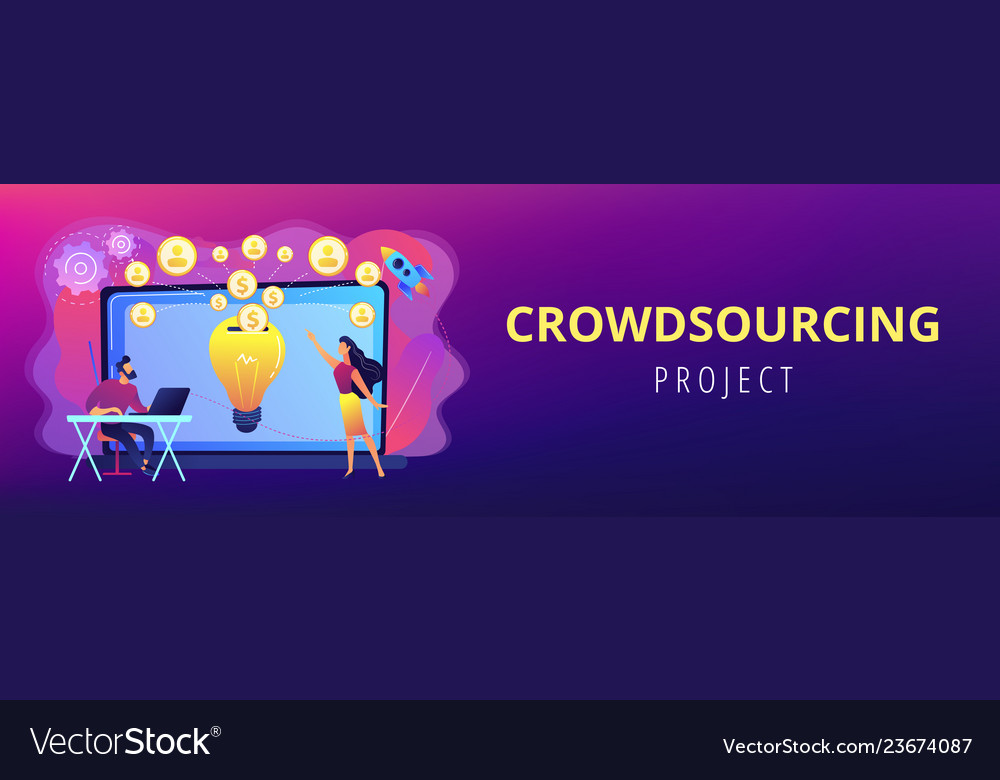 Concept banner header Royalty Free Vector Image
