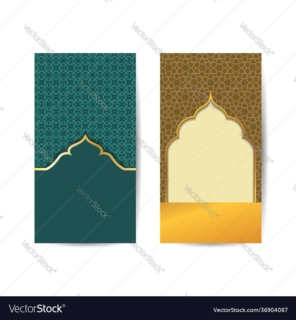 Mosque with arabic pattern for ramadan kareem