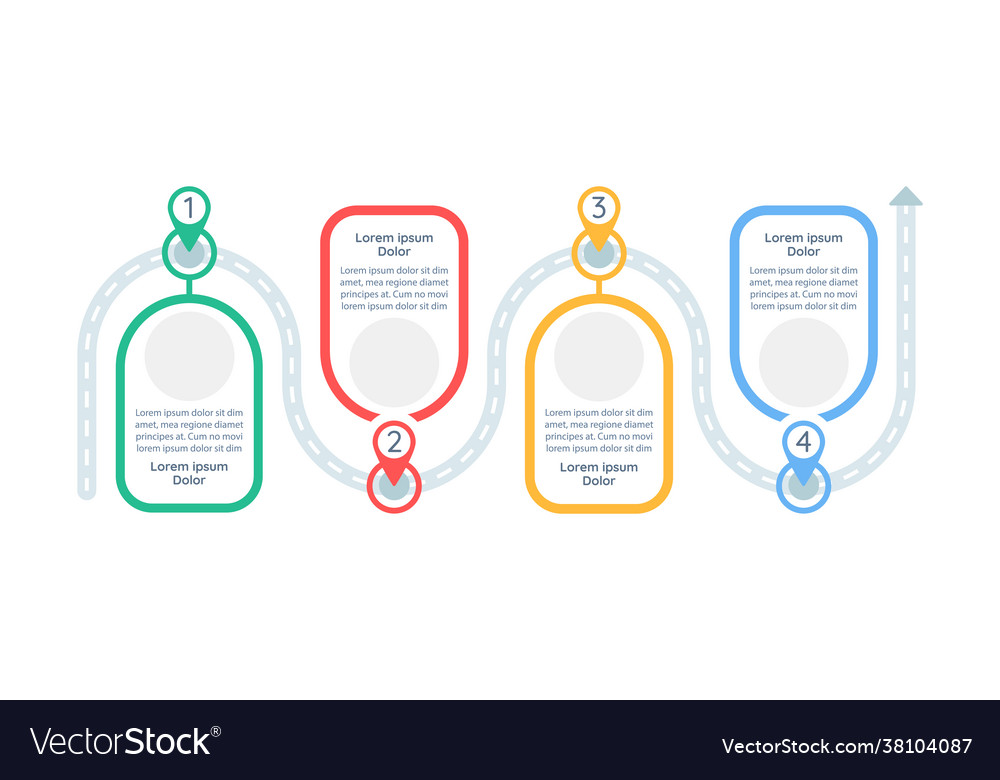 Problem-solving plan infographic template Vector Image