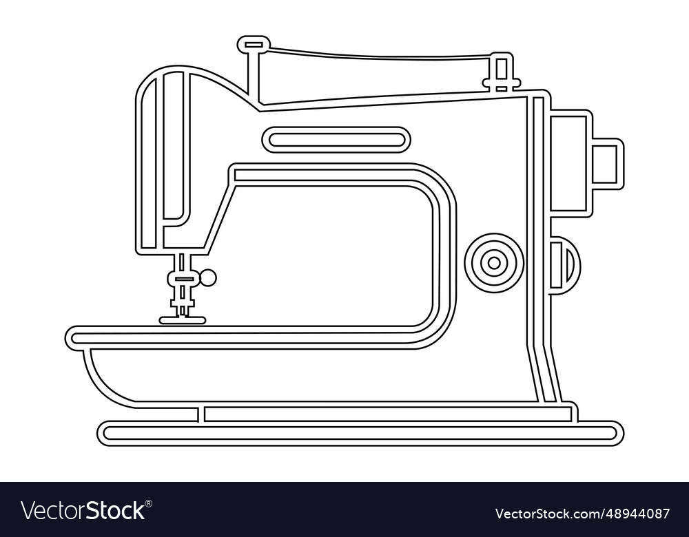 Sewing machine icon tailor concept