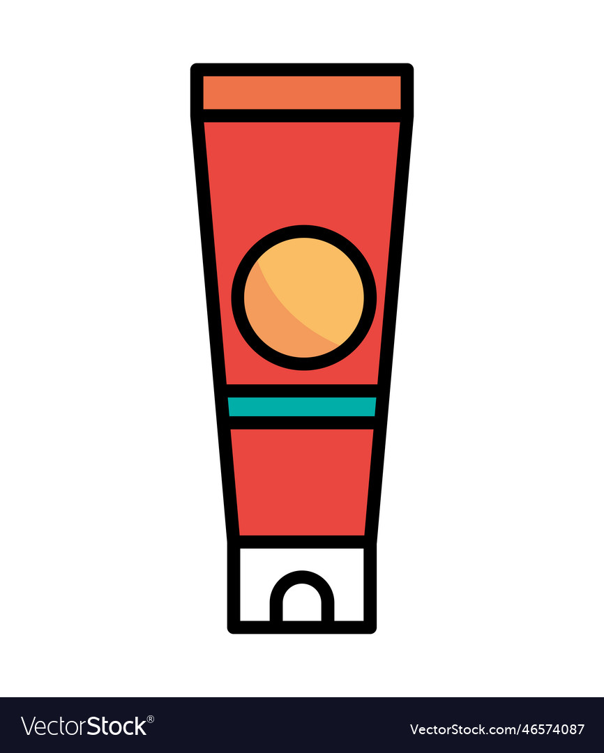 Sunblock icon isolated