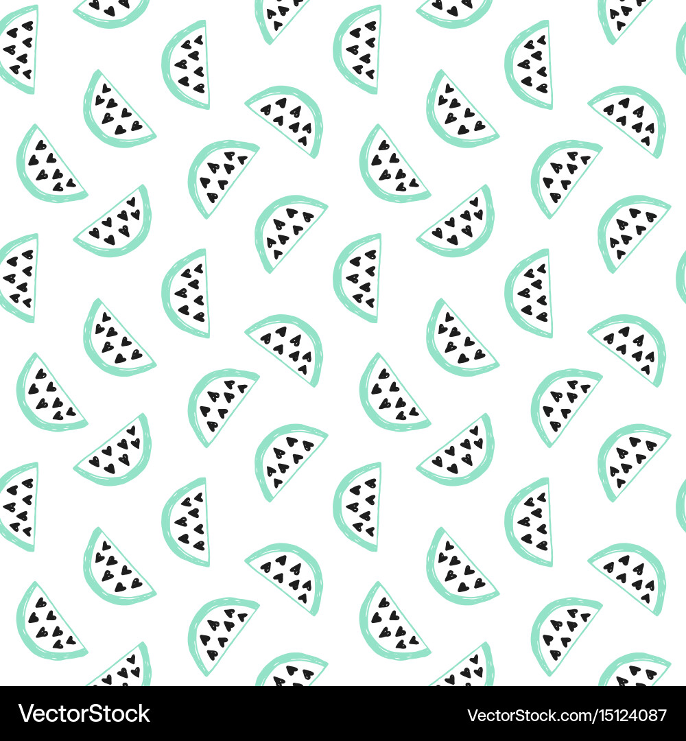 Watermelons seamless pattern Royalty Free Vector Image