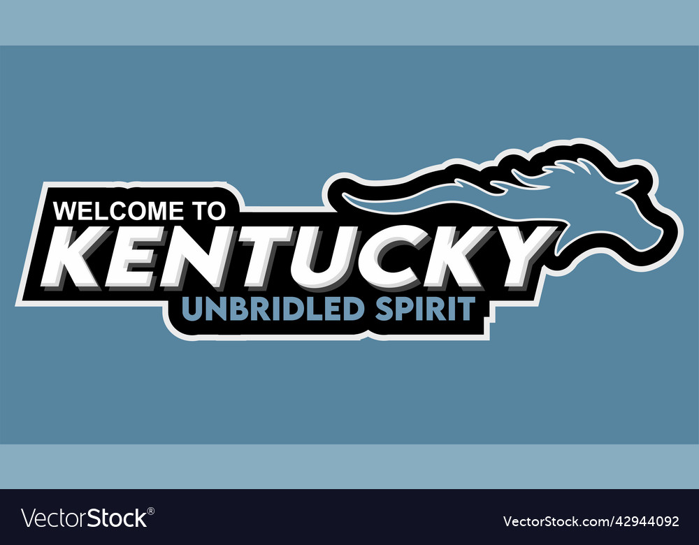 3 kentucky collection - unbridled spirit Vector Image