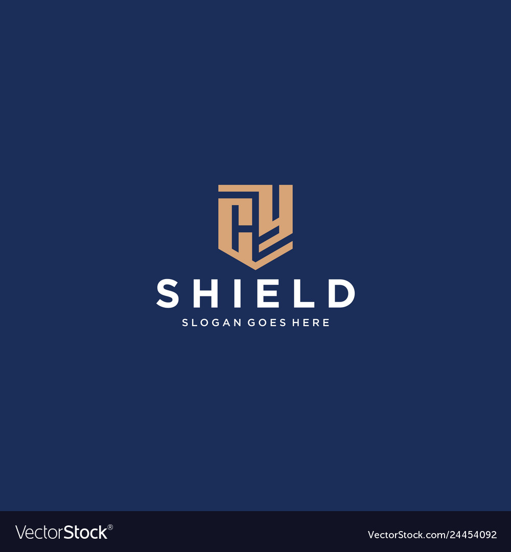 Cy letter shield icon