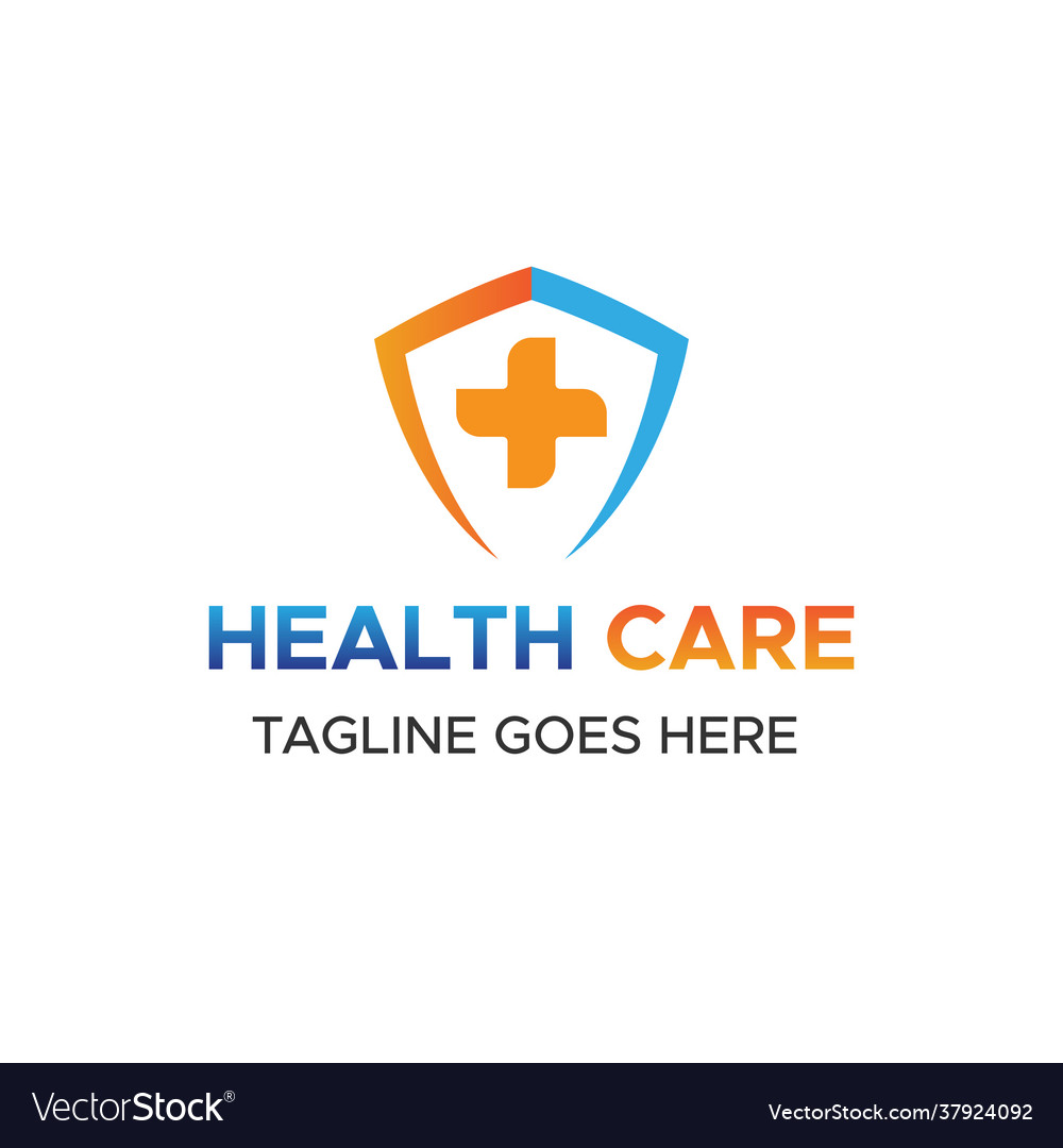 Healthcare logo design pharmacy logo Royalty Free Vector