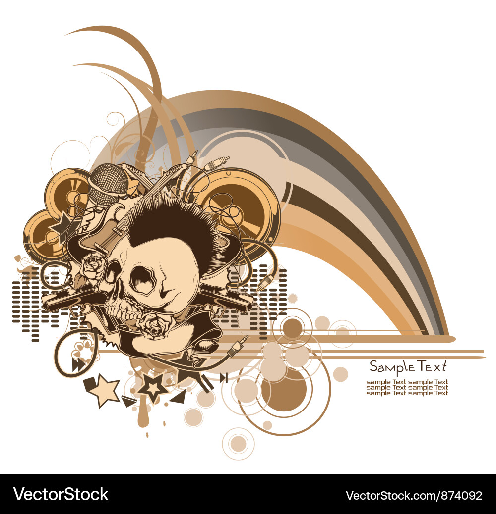 Music background Royalty Free Vector Image - VectorStock