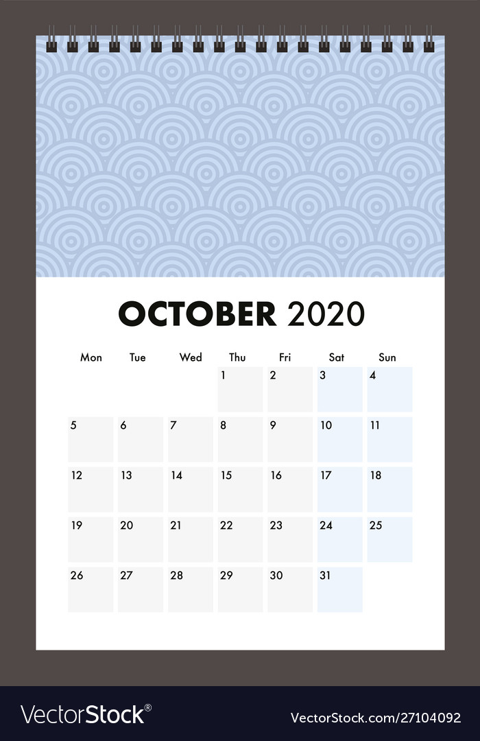 october 2020 calendar with wire band free october 2020 calendar