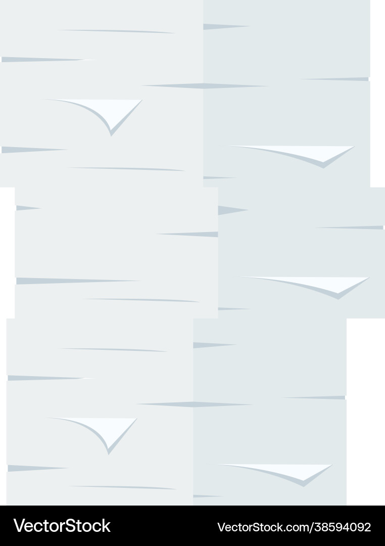 Pile Files Royalty Free Vector Image Vectorstock