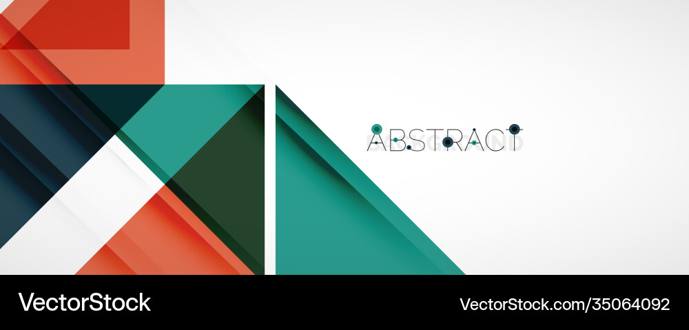 Set triangle geometric backgrounds Royalty Free Vector Image