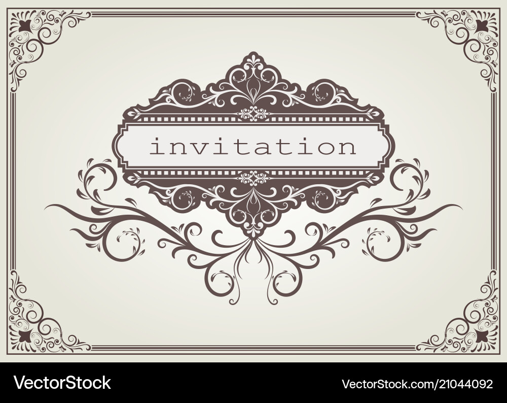 Vintage frame Royalty Free Vector Image - VectorStock