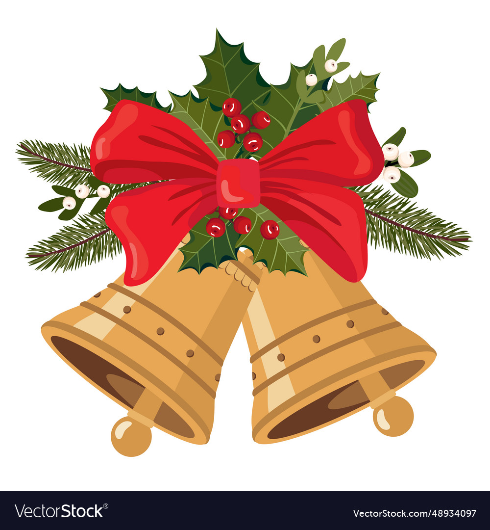 Christmas bells Royalty Free Vector Image - VectorStock