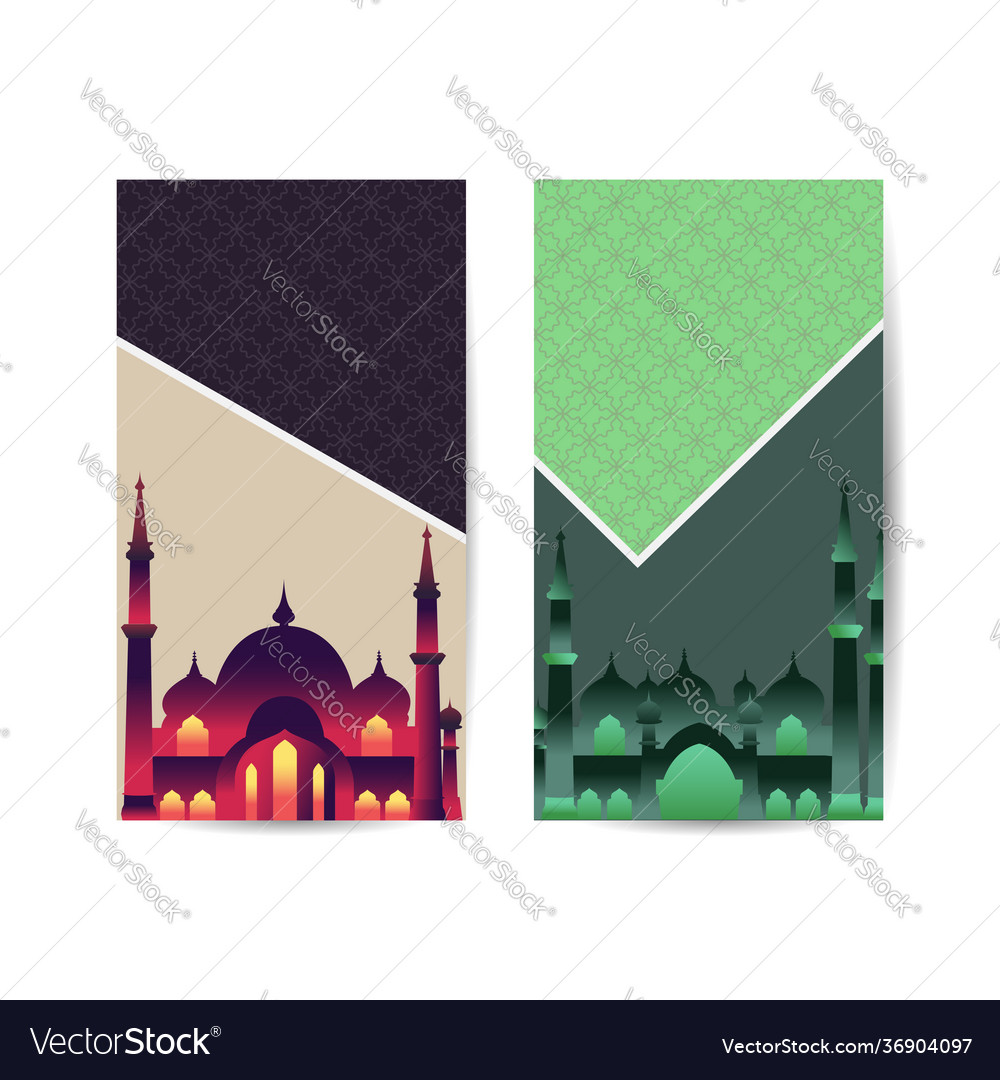 Ramadan kareem islamic art style background Vector Image