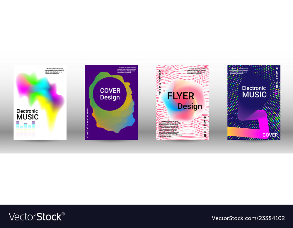 Creative sound backgrounds Royalty Free Vector Image