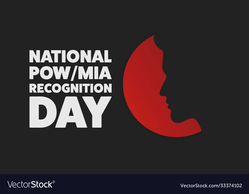 National pow mia recognition day holiday concept