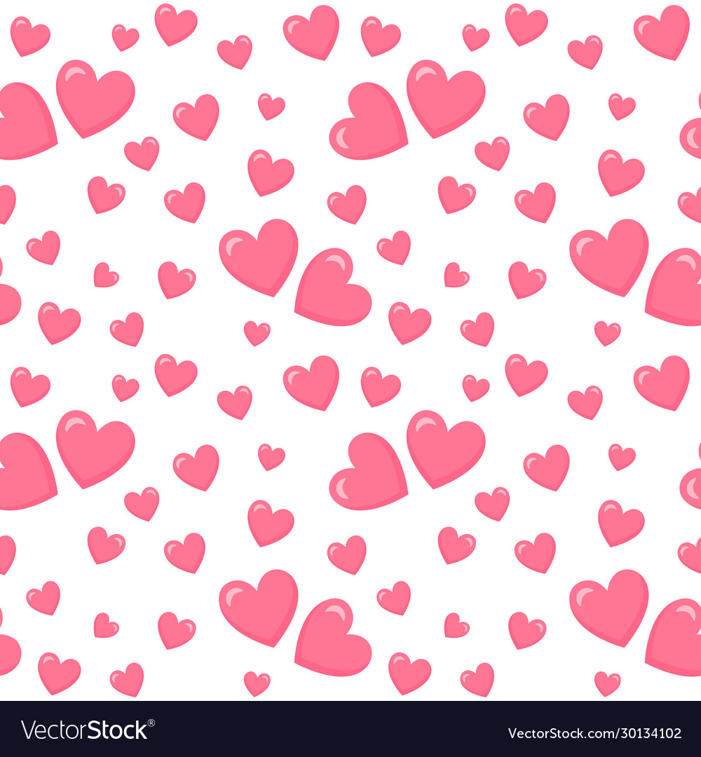 Seamless hearts patterns Royalty Free Vector Image