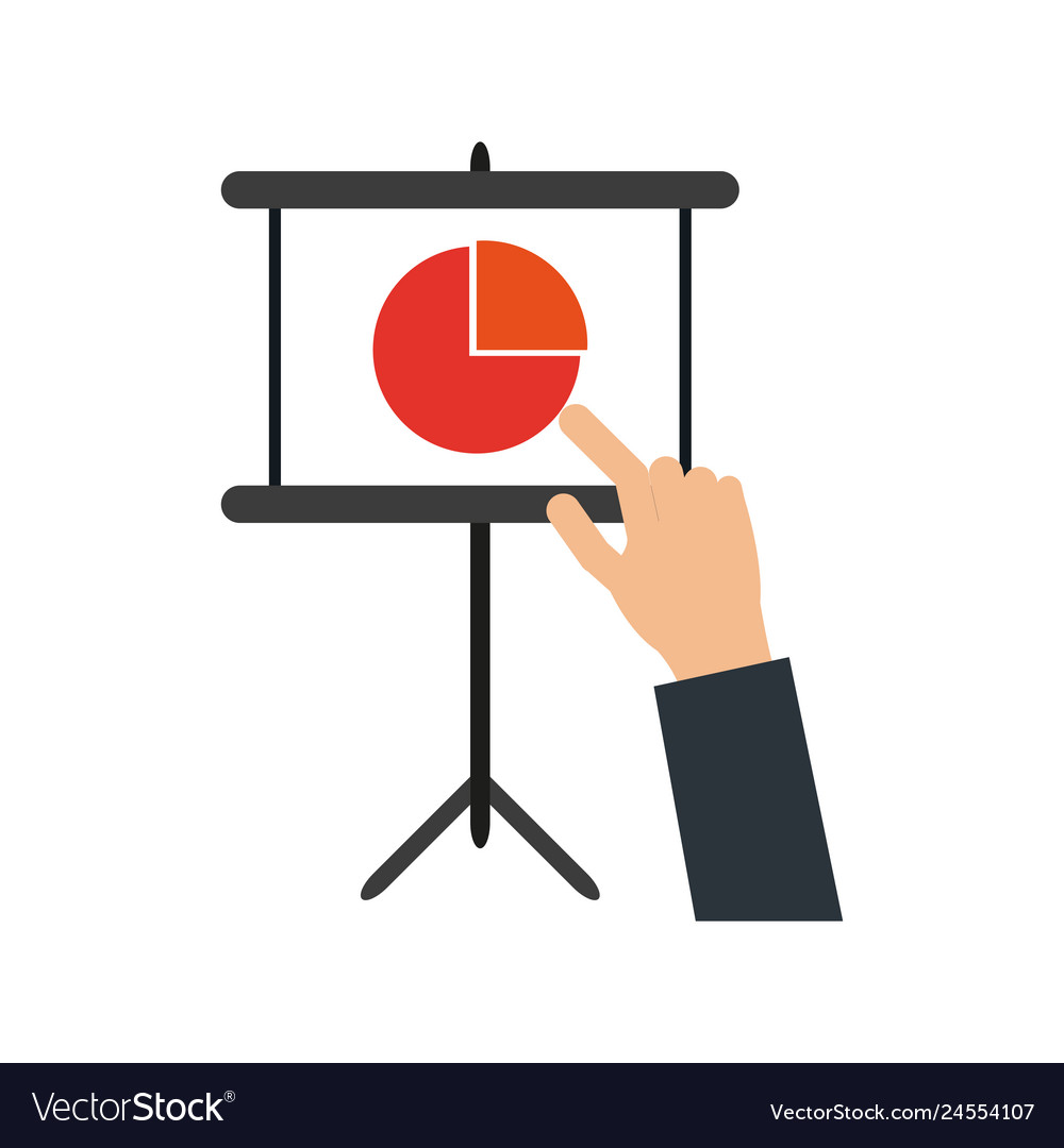 Businessman hand pointing graphs