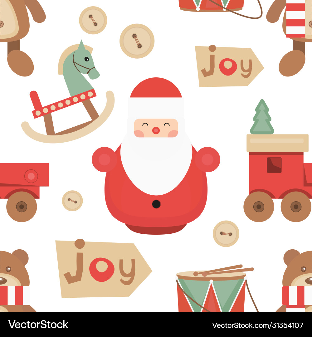 Christmas seamless pattern Royalty Free Vector Image